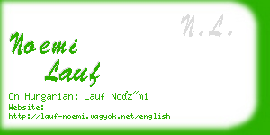 noemi lauf business card